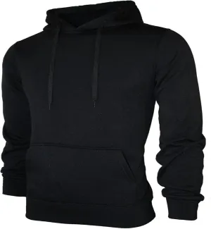 LCMTWX Men's Hooded Fleece Sweatshirt Loose Solid Hooded Sweater Top Midweight Fleece Sweatshirt Pullover & Full Zip