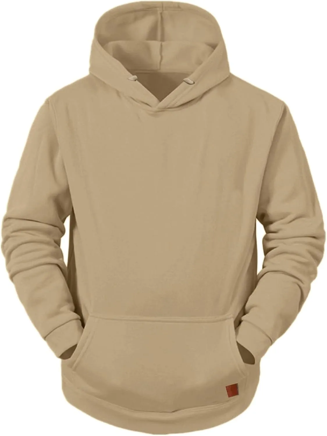 LCMTWX Mens Hoodies Pullover Casual Loose Solid Hooded Sweater Top Pullover Hooded Sweatshirt for Men Heavyweight Fleece