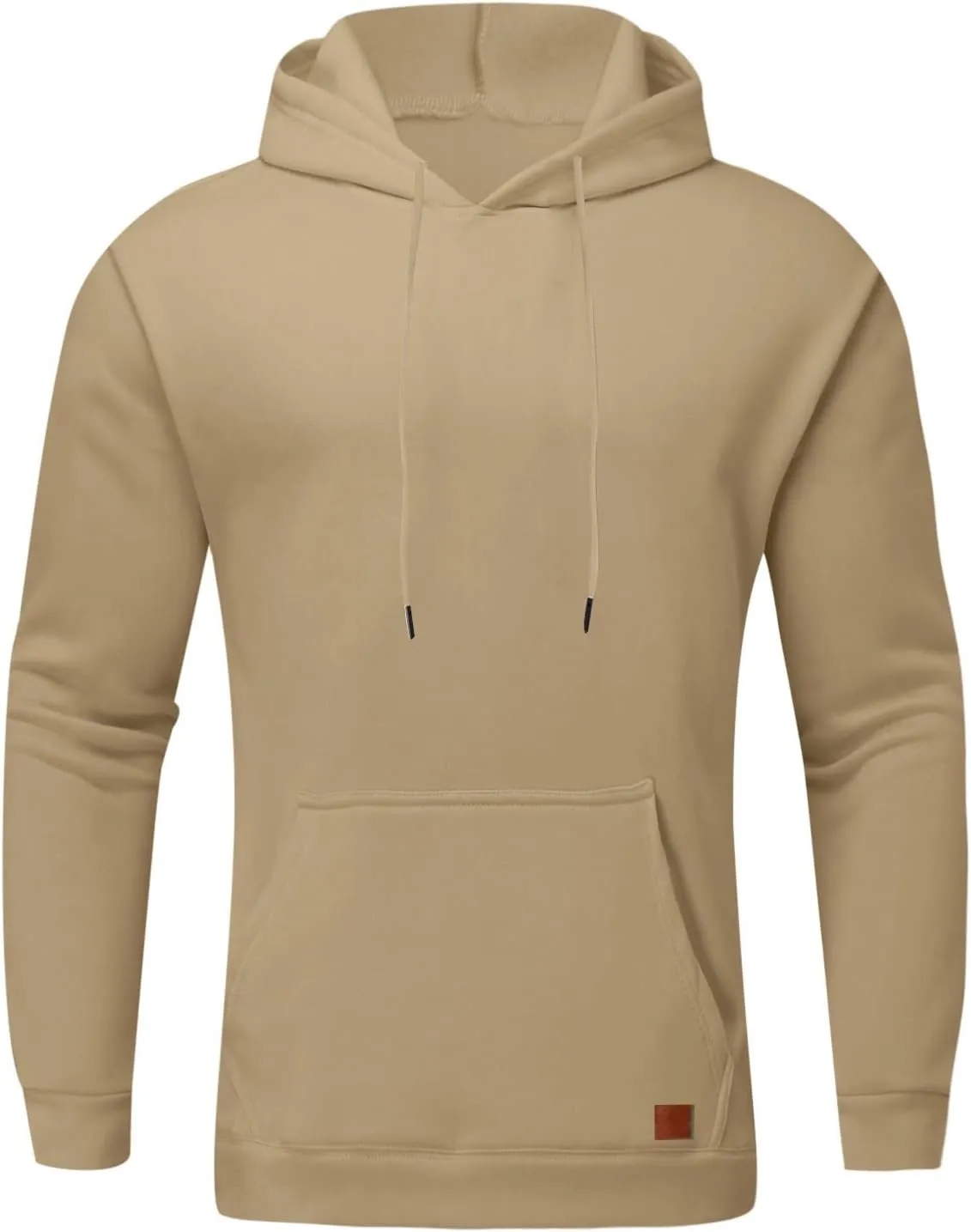 LCMTWX Mens Hoodies Pullover Casual Loose Solid Hooded Sweater Top Pullover Hooded Sweatshirt for Men Heavyweight Fleece