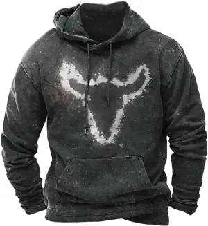 LCMTWX Mens Sweatshirt Winter Vintage Long Sleeve Hoodie Half Zipper Hooded Sweatshirt Top Workwear Multi Pocket Outdoor