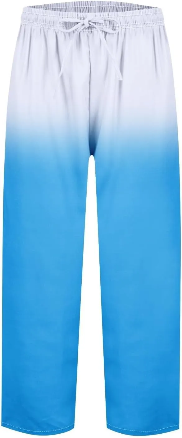Linen Pants Women Women High Waisted Wide Leg Plus Size Capri Pants Lightweight Capri Trousers S 5XL Capri Pants