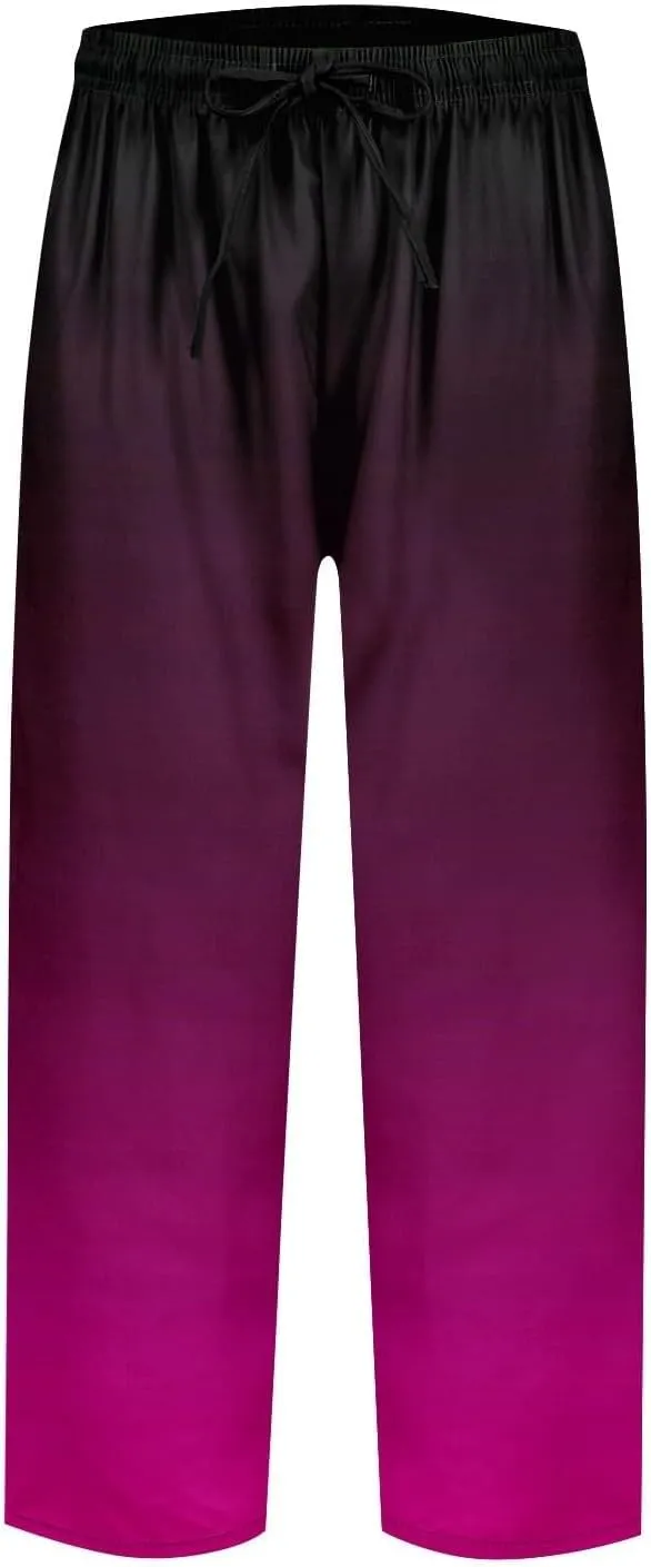 Linen Pants Women Women High Waisted Wide Leg Plus Size Capri Pants Lightweight Capri Trousers S 5XL Capri Pants