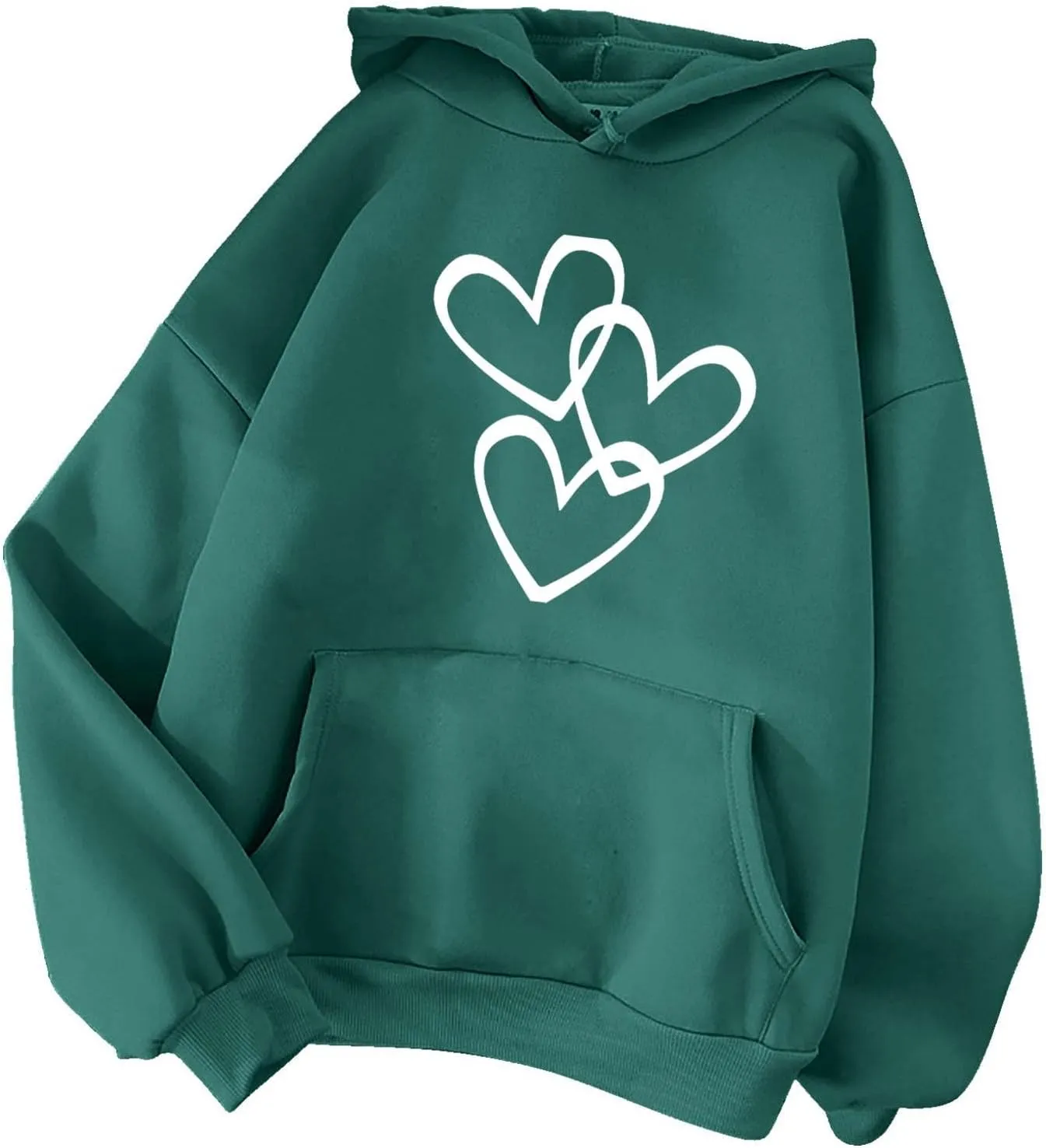 Long Sleeve Hoodie Shirts for Women Fashion Love Graphic Pullover Sweatshirt Loose Soft Comfy Fall Tops