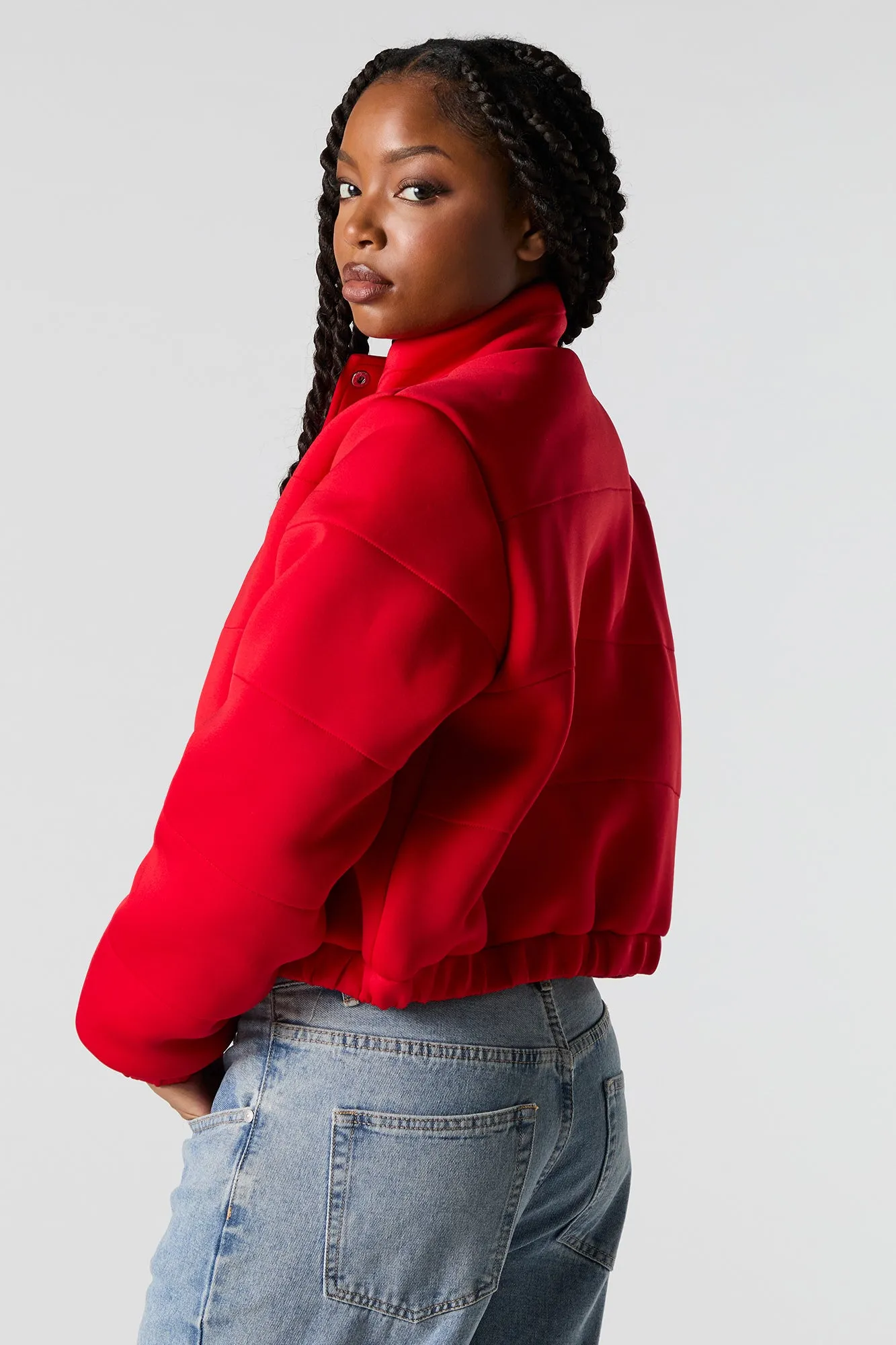 Manteau bouffant en scuba