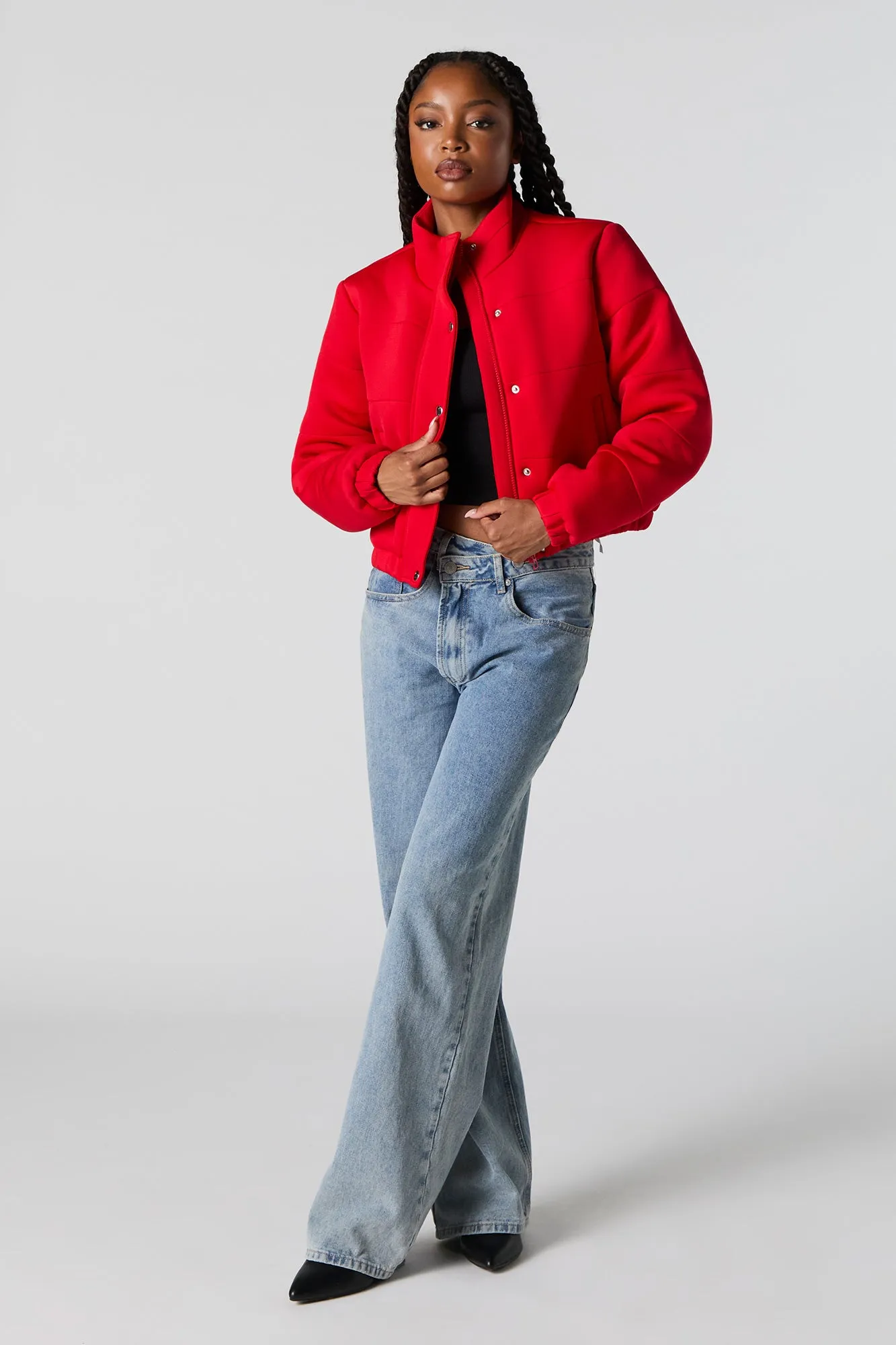 Manteau bouffant en scuba