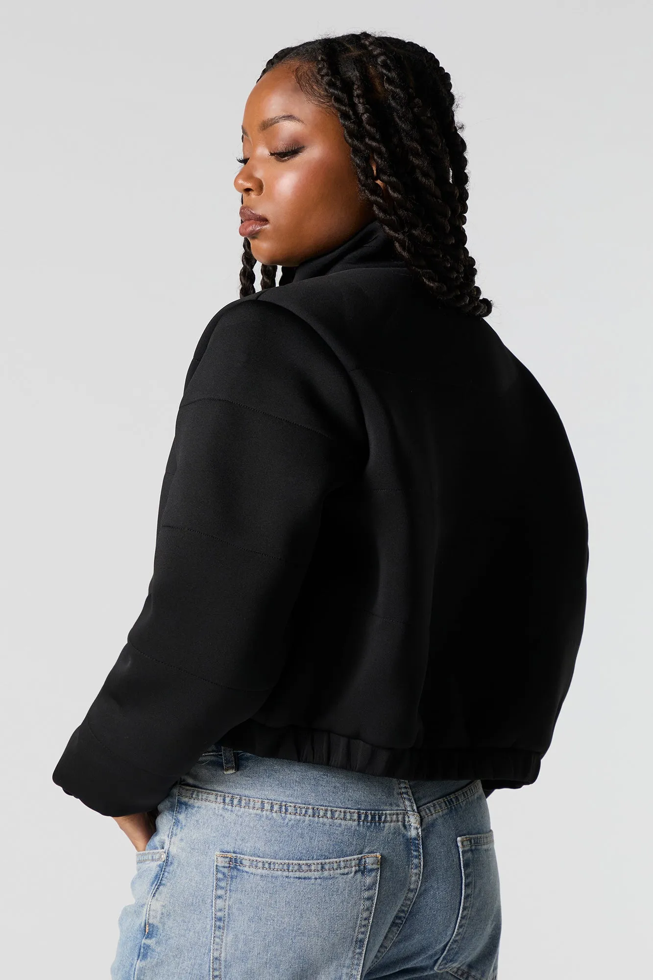 Manteau bouffant en scuba