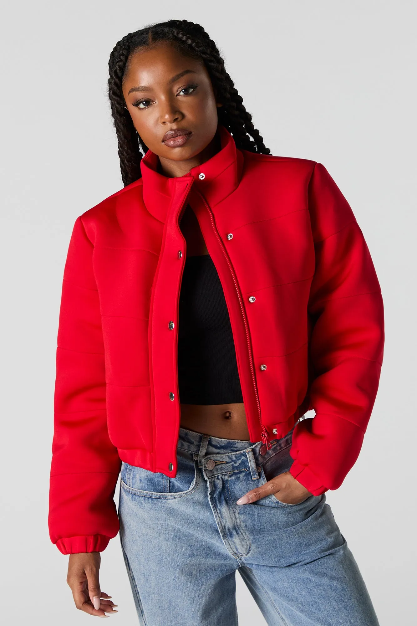 Manteau bouffant en scuba