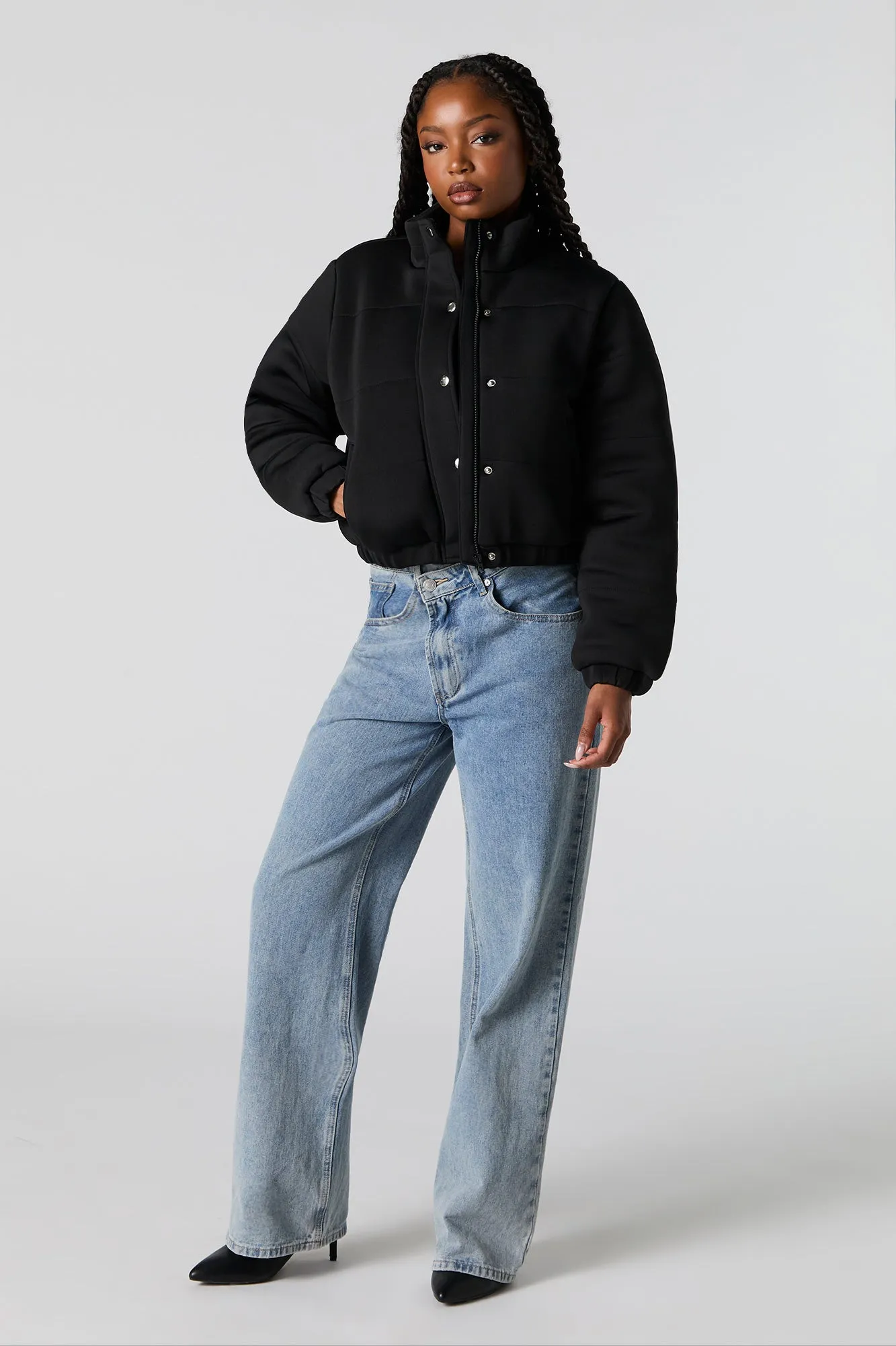 Manteau bouffant en scuba