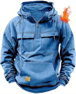 Men Tactical Sweatshirt Quarter Zip Pullover Men Hoodie Tactical Hoodies For Men Quarter Zip Hoodie Men