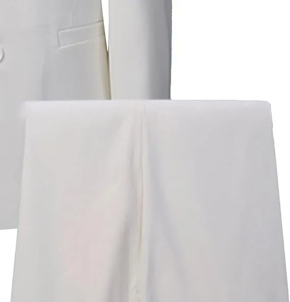 Men's 2 Pieces Chinese Tunic Suit Set Mandarin Collar Blazer Jacket Pants Sets Slim Fit Stand Collar Uniform Dress
