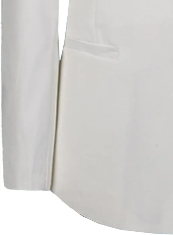 Men's 2 Pieces Chinese Tunic Suit Set Mandarin Collar Blazer Jacket Pants Sets Slim Fit Stand Collar Uniform Dress