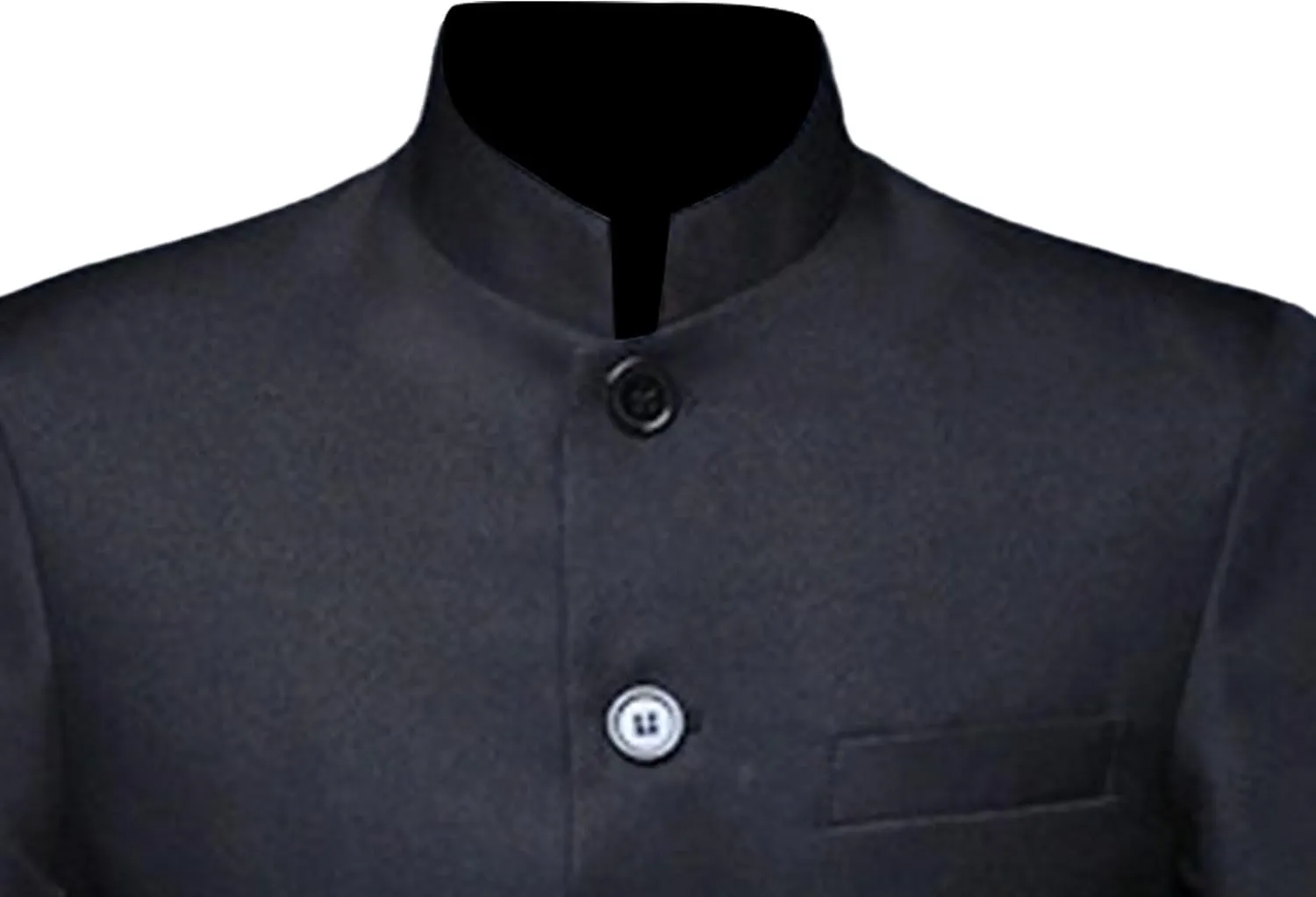 Men's 2 Pieces Chinese Tunic Suit Set Mandarin Collar Blazer Jacket Pants Sets Slim Fit Stand Collar Uniform Dress