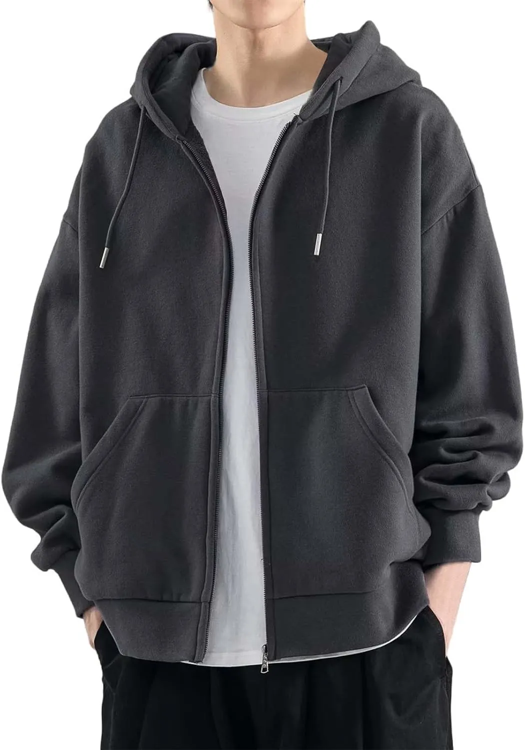 Mens Graphic Hoodies Grey Large Size Sweater Jacket Chaquetas Para Mens Jacket Thick Cotton Hoodies For Men