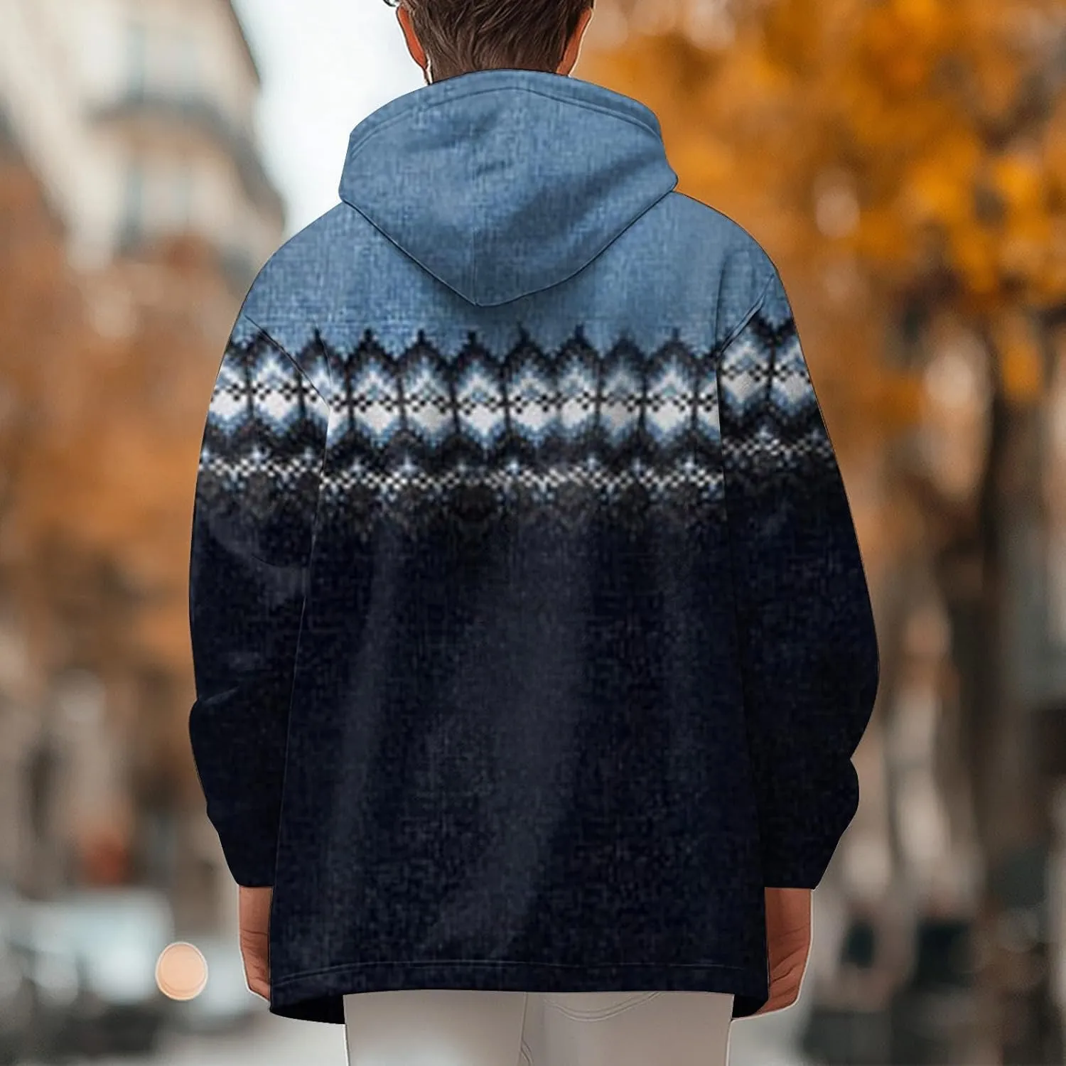 Mens Sherpa Hoodie Full-Zip Heavyweight Casual Hooded Warm Thick Thermal Hoodies