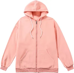 Mens Women Unisex Soild Basic Hooded Sweatshirt Couple Fleece Jacket Outwear With Pocket Zipper Hoodies Sweatshirt