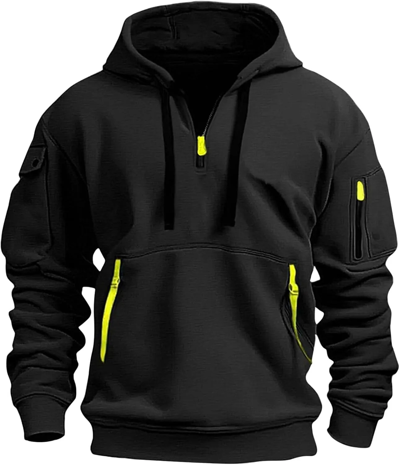 Mens Zip Up Hoodies With Pocket Casual Fashion Long Sleeve Graphic Oversized Pullover Sweatshirts