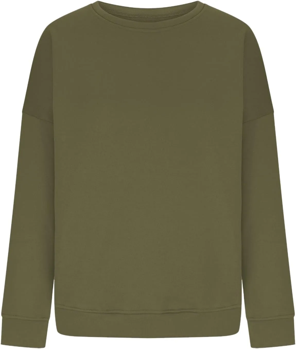 midelxp Oversized Crewneck Sweatshirts Women Soft Fleece Long Sleeve Casual Pullover Top Comfy Cute Hoodies for Teen Girls