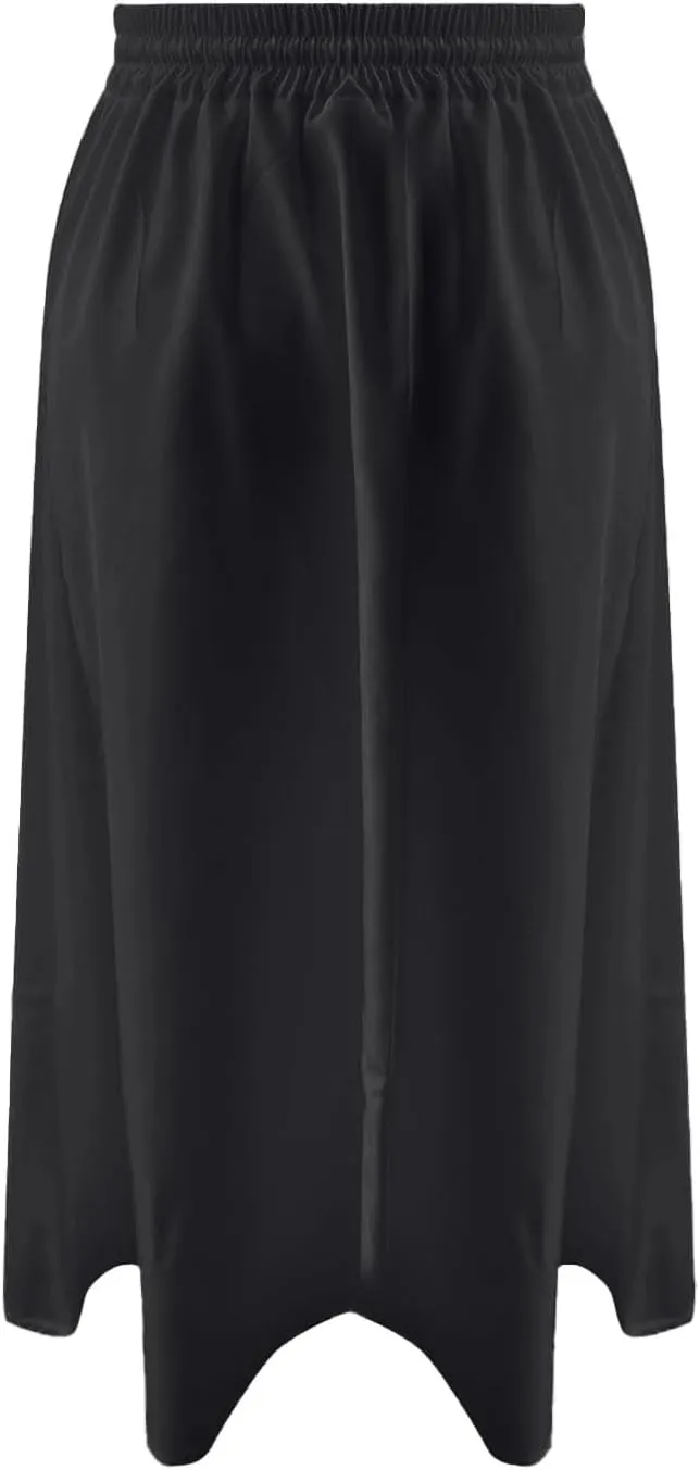 Midi Skirts for Women Summer Casual Flow A Line Elastic Tie Waist Swing Long Skirt Dress with Pockets Trendy Outfits