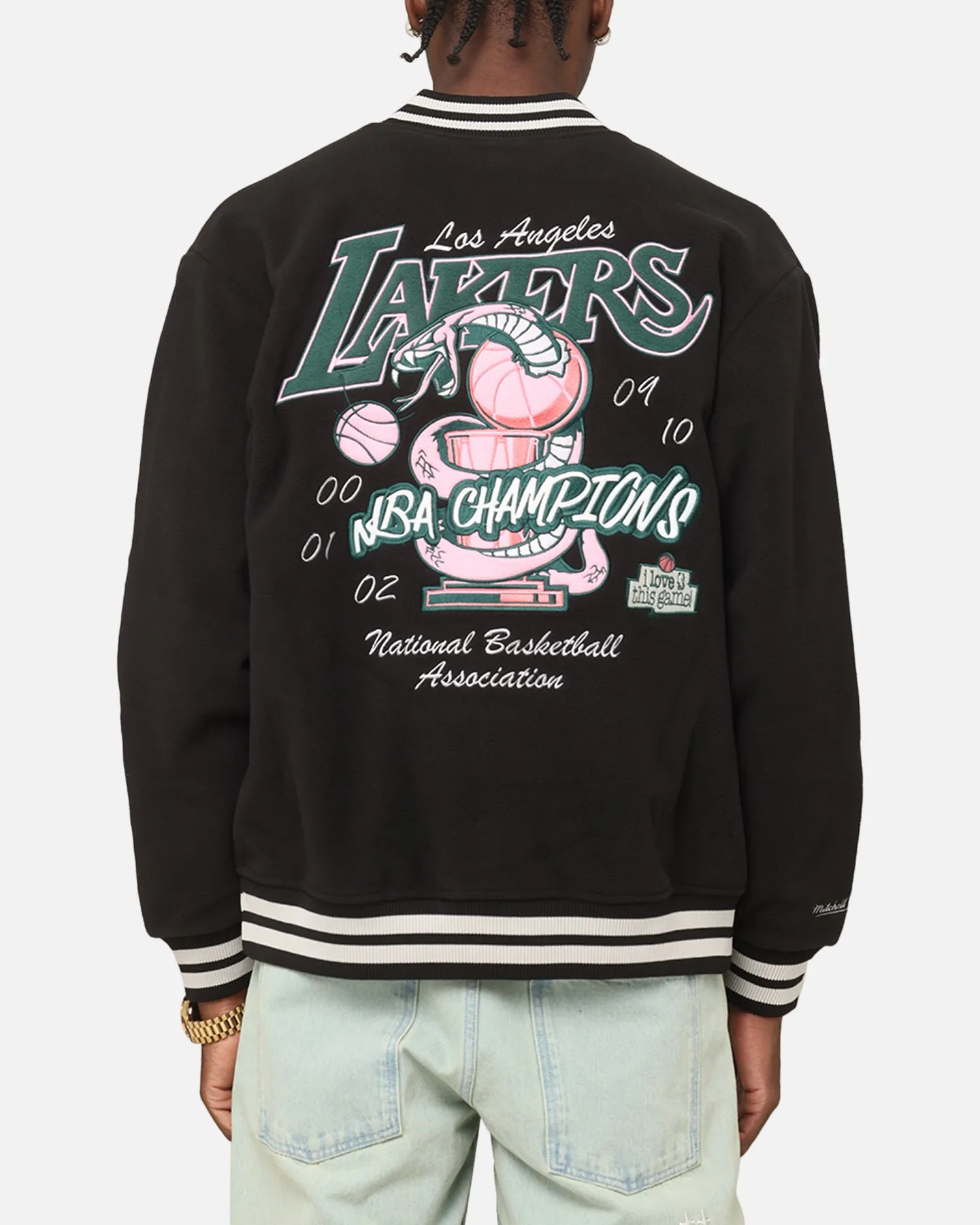 Mitchell & Ness Los Angeles Lakers Champions Jacket Black