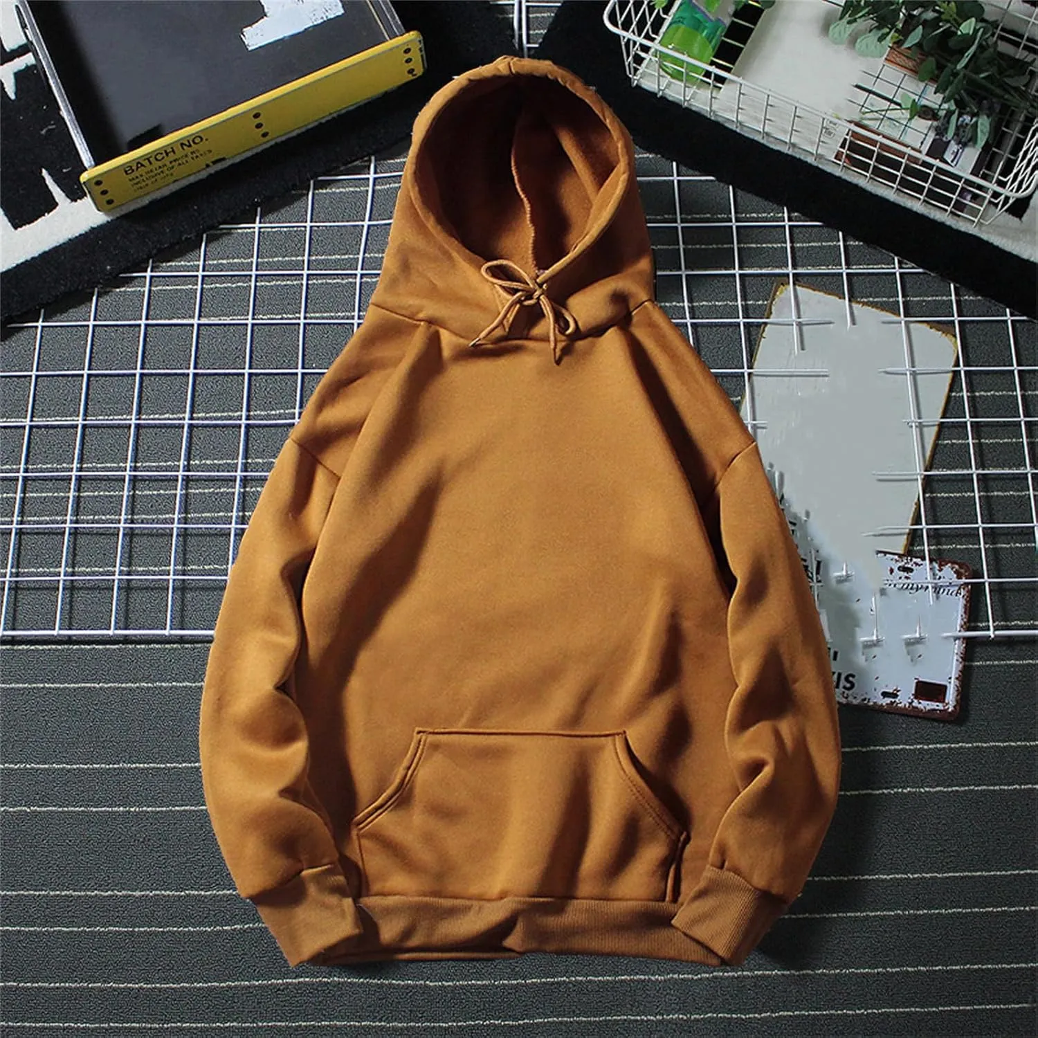 Mmoneyake Women Hoodies Oversized Fleece Long Sleeve Comfy Casual Basic Pullover Sweatshirts Loose Sweatshirt Fall Outfits