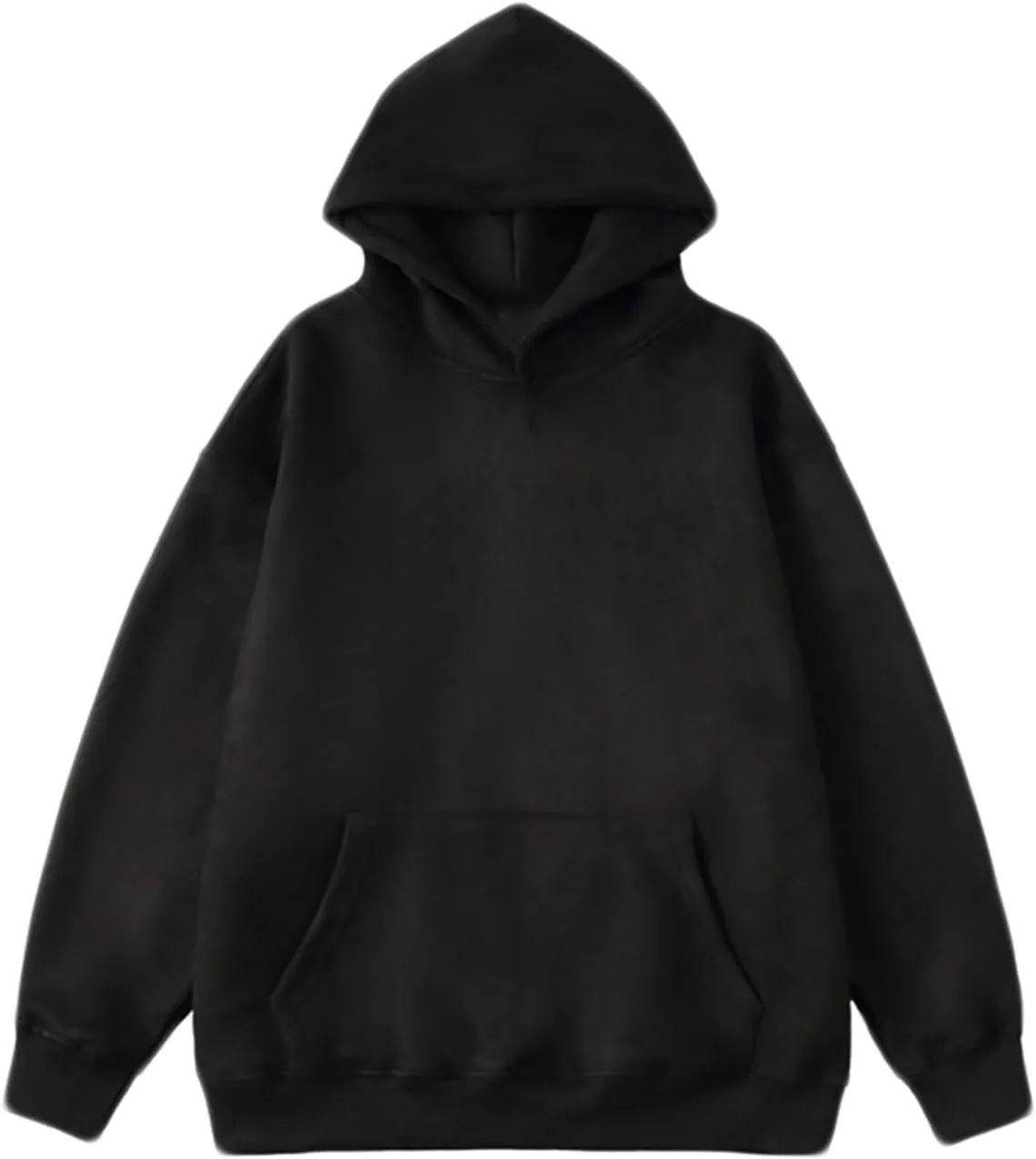 Muscularfit Cotton Long Sleeve Lightweight Hooded Sweatshirts for Men 2023 Fall Fashion Solid Pullover Hoodies Workout Hoodie