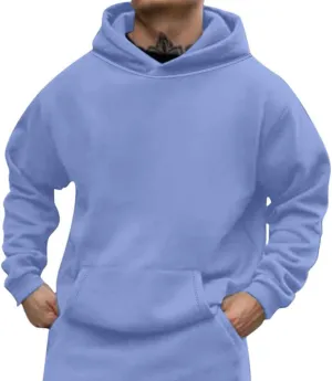 Muscularfit Men's Hoodies 2024 Fashion Long Sleeve Solid Casual Pullover Shirt Big and Tall Gym Workout Hooded Sweatshirts