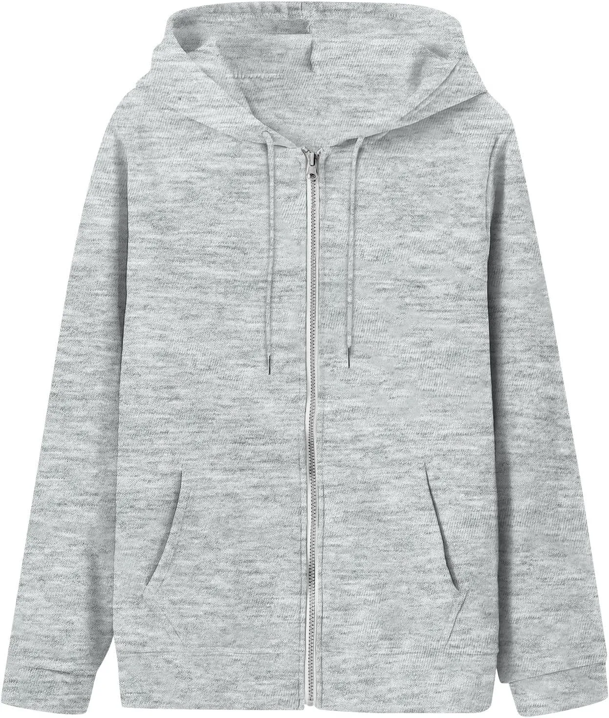 NBXNZWF Women's Zip Up Y2K Hoodies Casual Long Sleeve Oversized Sweatshirts 2025 Fall Winter Drawstring Jackets With Pockets