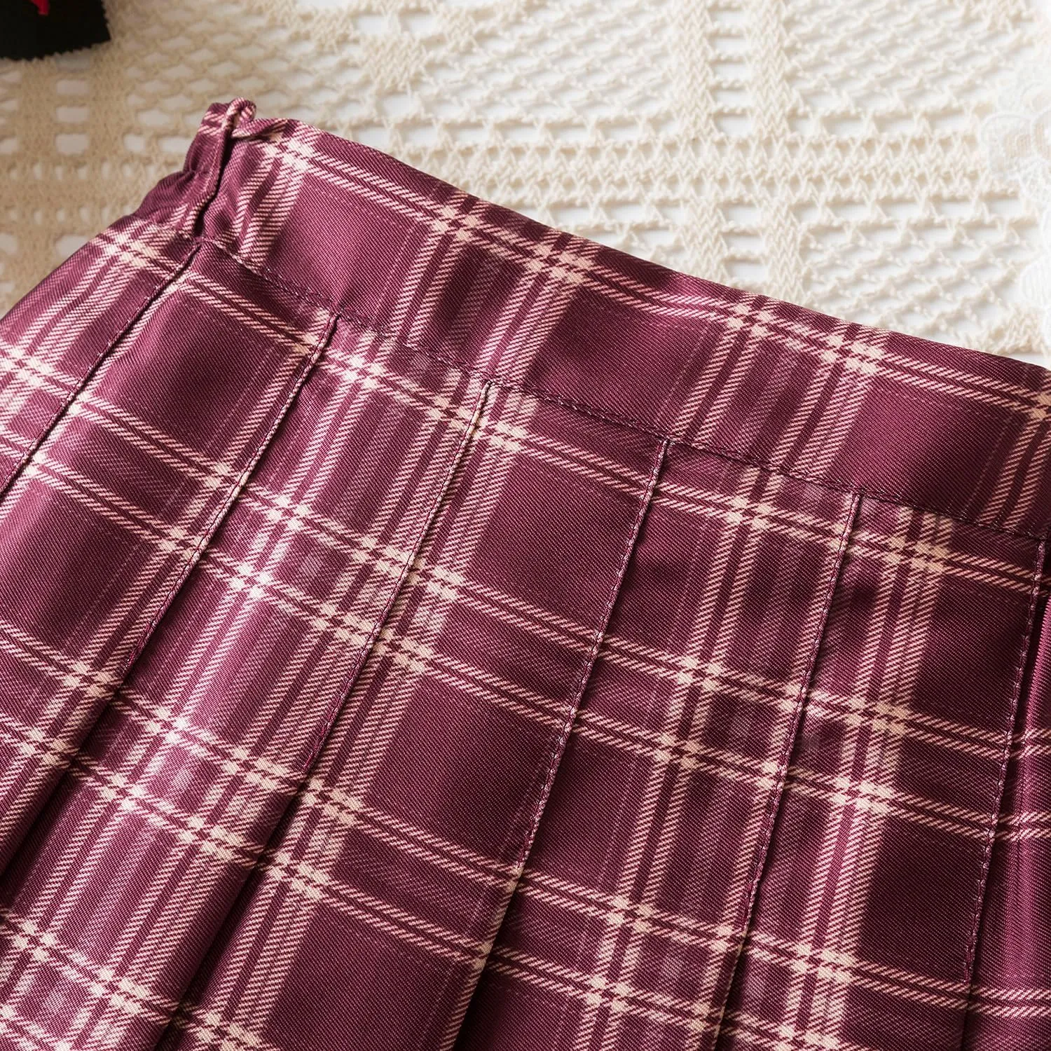 NNJXD Girl Pleated Skort Tennis Skirt with Shorts Stretch Waist Girls Skater Culottes
