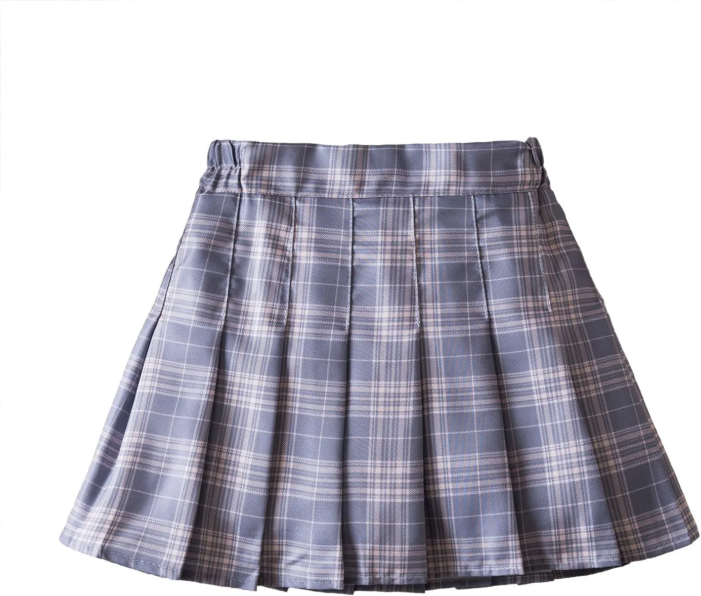 NNJXD Girl Pleated Skort Tennis Skirt with Shorts Stretch Waist Girls Skater Culottes