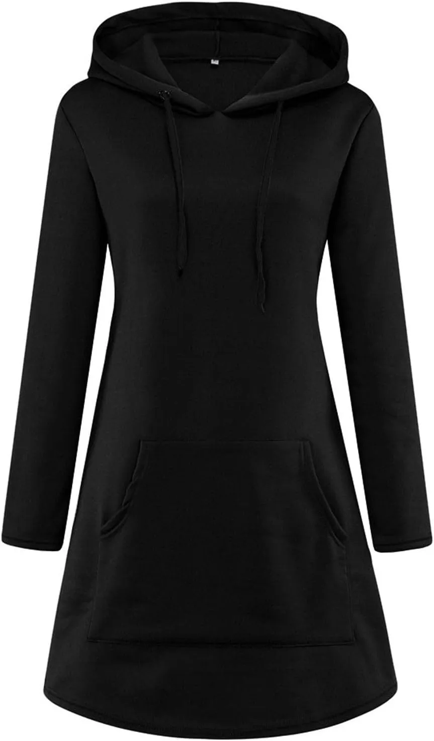 Oversized Hoodie Dress for Women Fleece Hooded Sweatshirt Dress with Pockets Casual Cute Preppy Tunic Mini Dresses