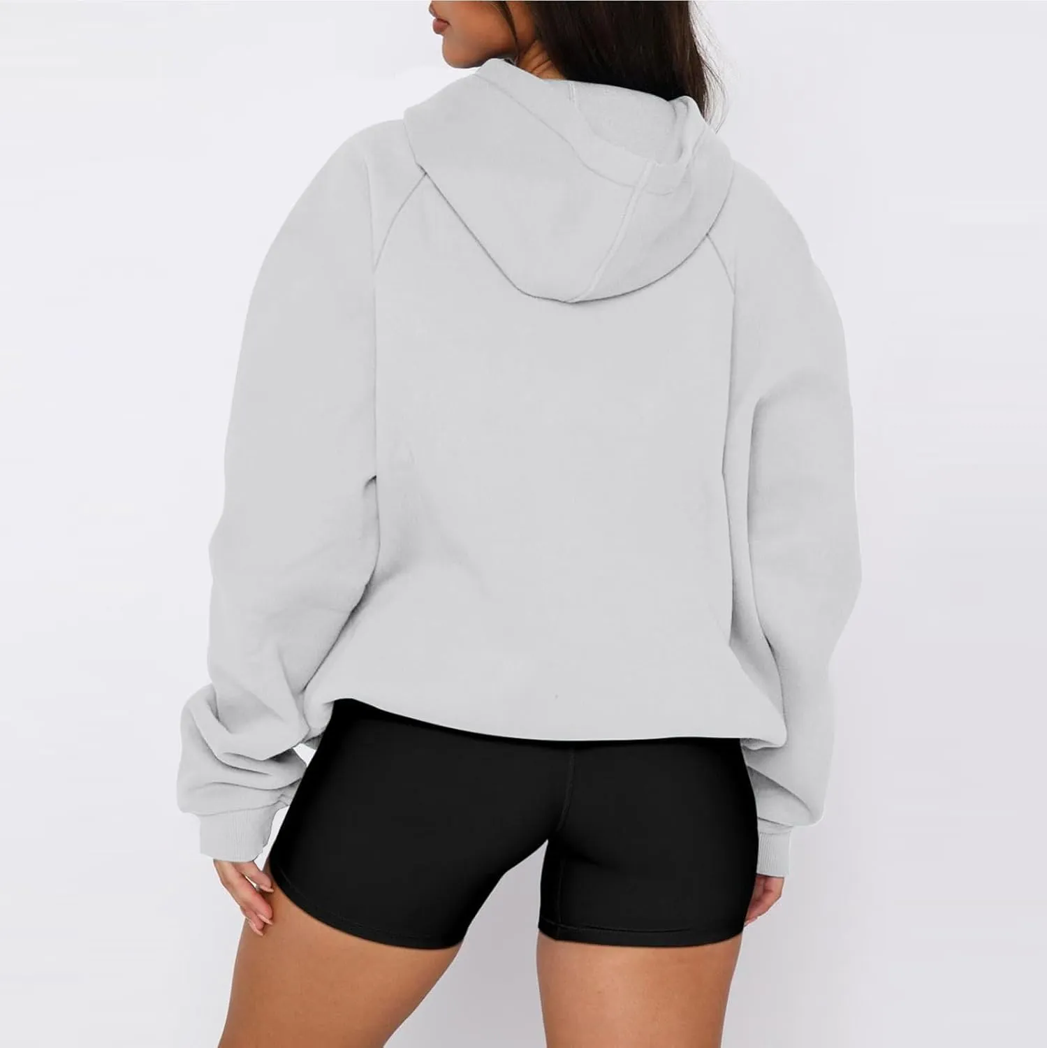 Oversized Hoodies for Women Fleece Hooded Sweatshirt Loose Fitting Tops Drawstring Long Sleeve Pullover with Pocket