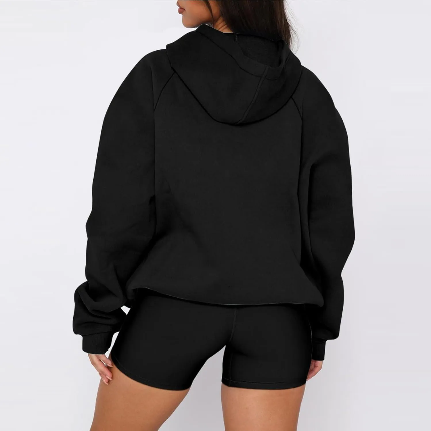 Oversized Hoodies for Women Fleece Hooded Sweatshirt Loose Fitting Tops Drawstring Long Sleeve Pullover with Pocket