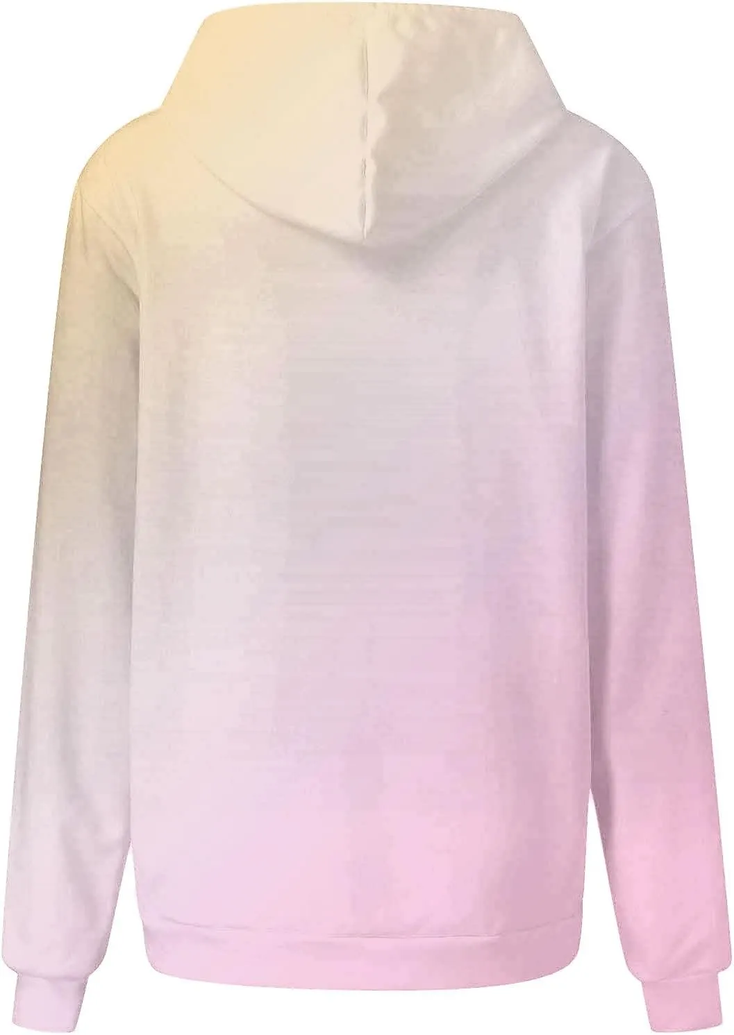 Oversized Hoodies for Women Loose Fit Gradient Pullover Sweatshirt Casual Blouses with Pockets Trendy Preppy Clothes