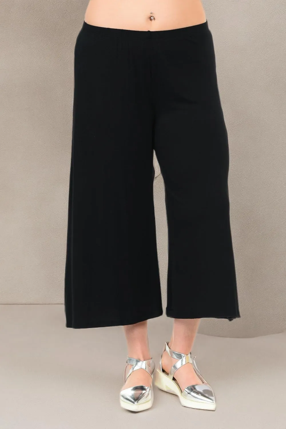 Pastel by Vivienne Women's Lounge Wide Leg Crop Culottes Plus Size
