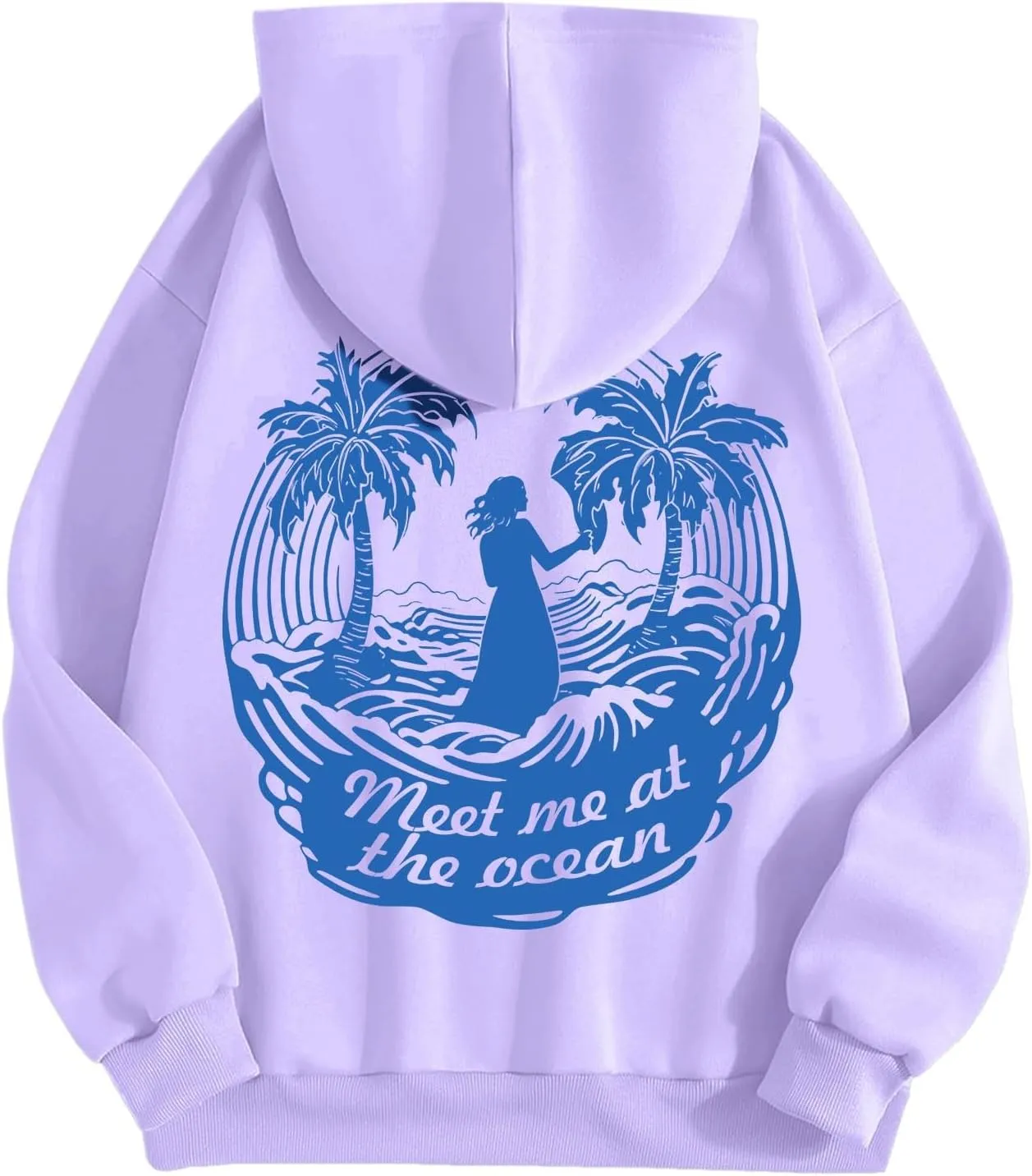 Pink Cute Hoodies For Teen Girls Oversized Cute Preppy Sweatshirt Pink Graphic Long Sleeve Drawstring Pullover Tops
