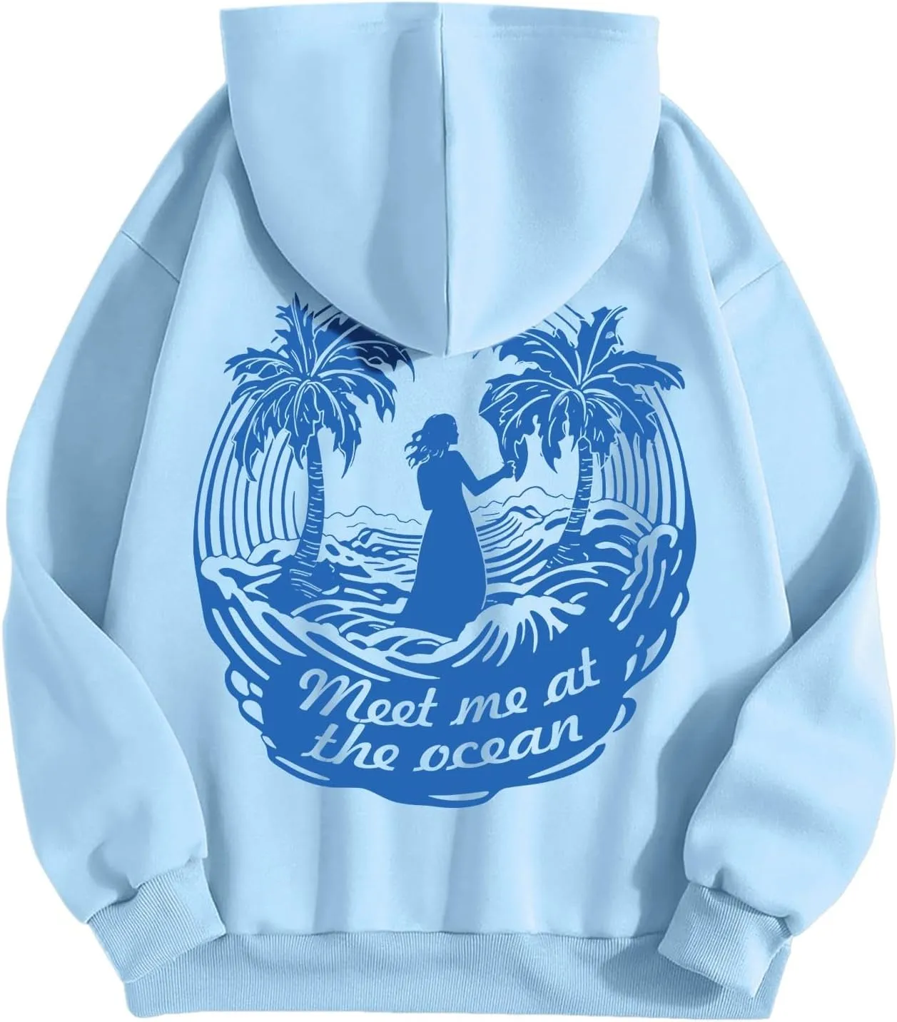 Pink Pom Puff Oversized Hoodies for Women, Teen Girls Preppy Sweatshirt Long Sleeve Y2K Graphic Tees with Pockets