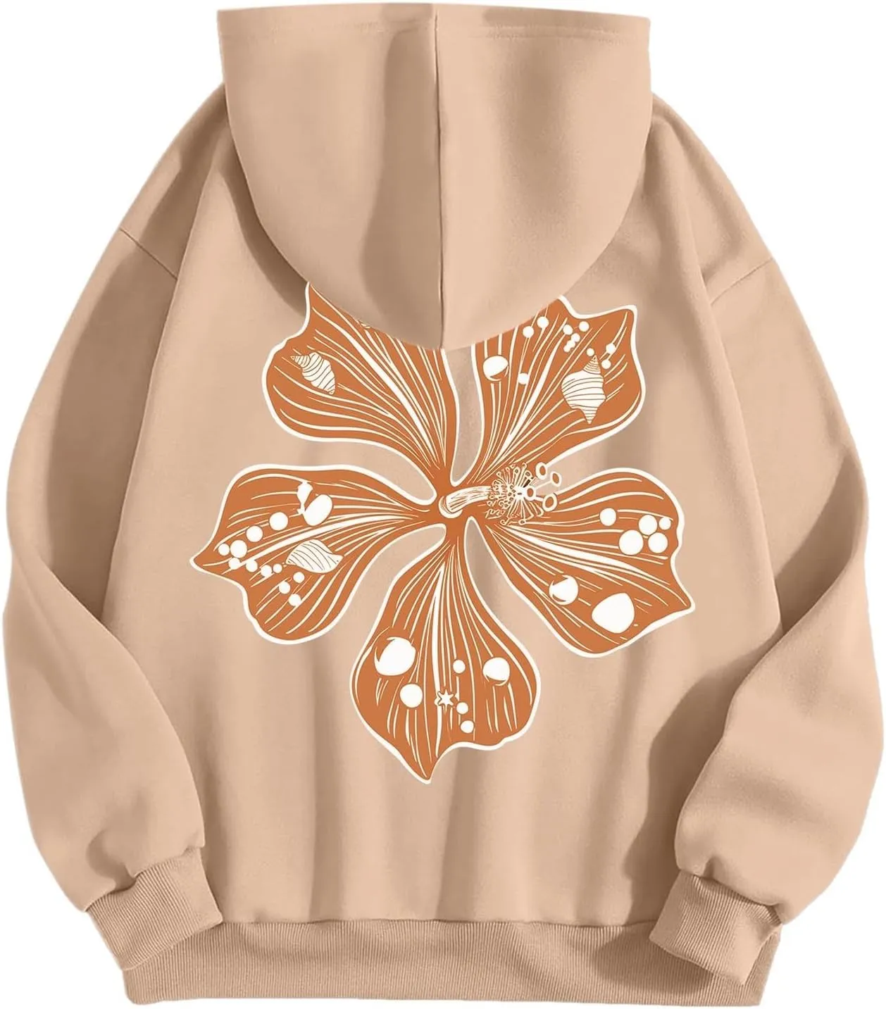 Pink Puff Hoodie Graphic Hoodies For Teen Girls Cute Sweatshirt Oversized Pullover Long Sleeve Preppy Tops