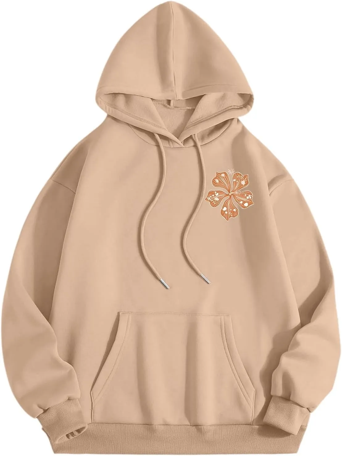 Pink Puff Hoodie Graphic Hoodies For Teen Girls Cute Sweatshirt Oversized Pullover Long Sleeve Preppy Tops