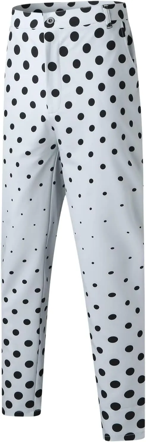 Plaid Dress Pants for Mens Slim Fit Dress Pants Business Casual Fashion Flat Front Skinny Golf Chinos Trousers