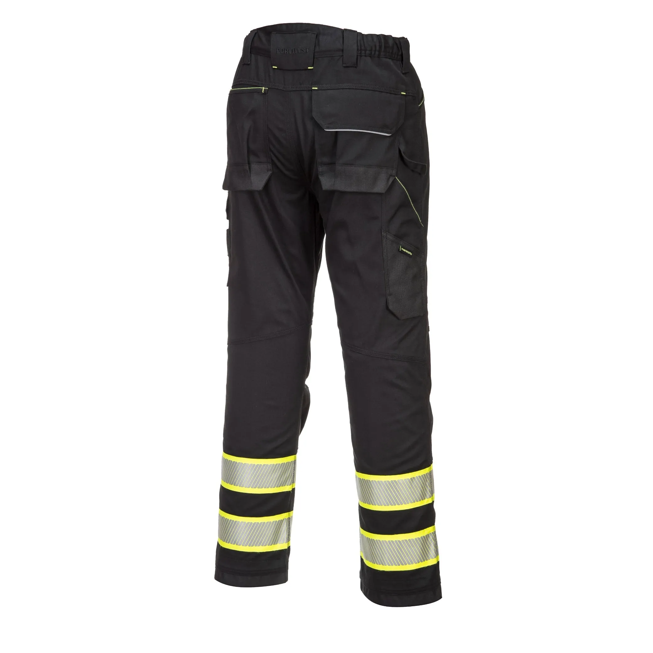 PORTWEST® Enhanced Visibility Professional Work Pants - Black - F142