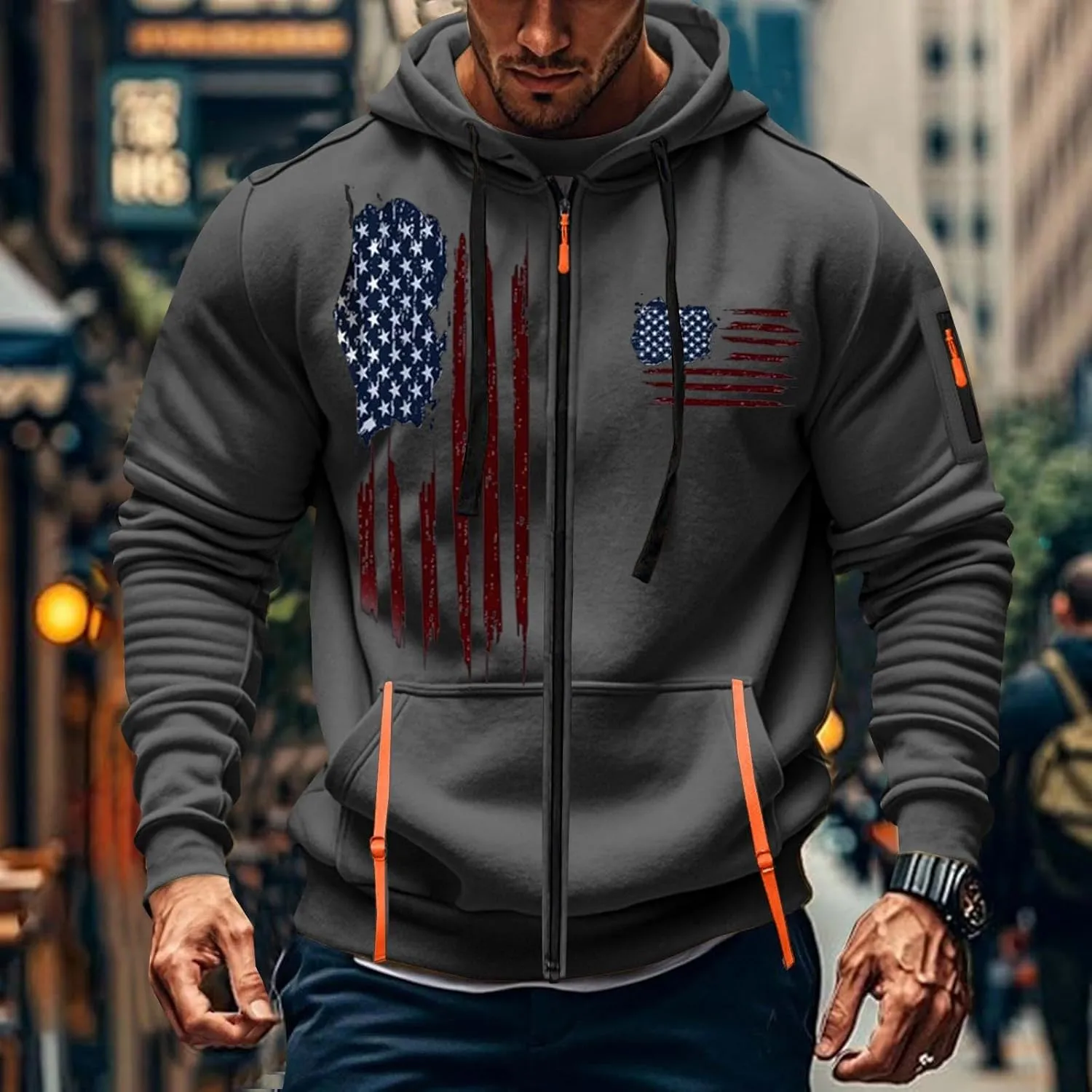 Quarter-Zip Fleece Sweatshirt Zipper Long Sleeved Hoodie Men Sweatshirt Sweatshirts Men Mens Hoodie Men Hoodies Mens