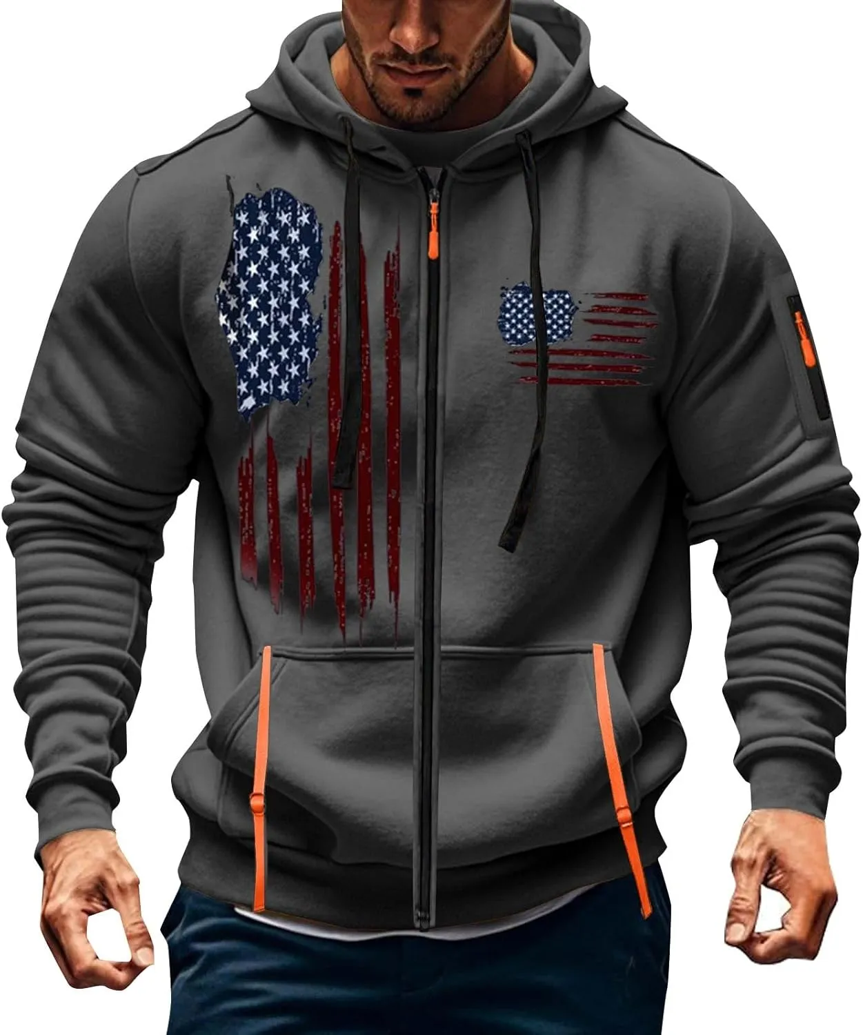 Quarter-Zip Fleece Sweatshirt Zipper Long Sleeved Hoodie Men Sweatshirt Sweatshirts Men Mens Hoodie Men Hoodies Mens