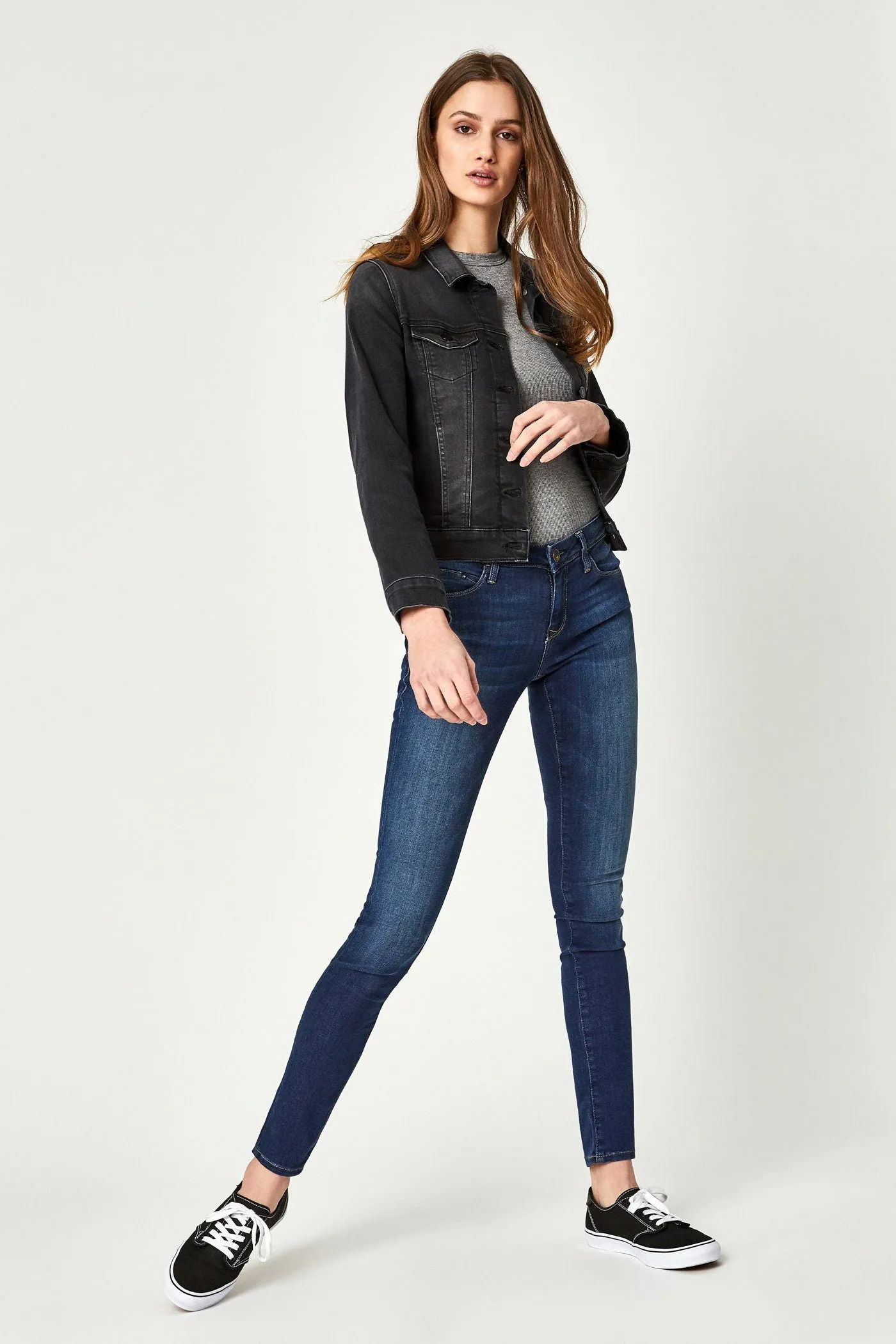 SAMANTHA JACKET IN DARK SMOKE SUPERSOFT