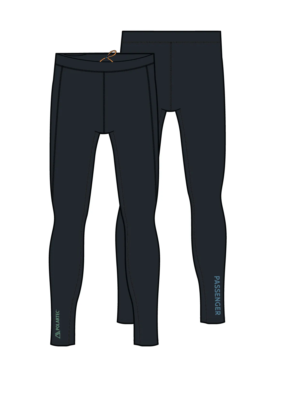 Solitude Recycled Polartec Legging - Black