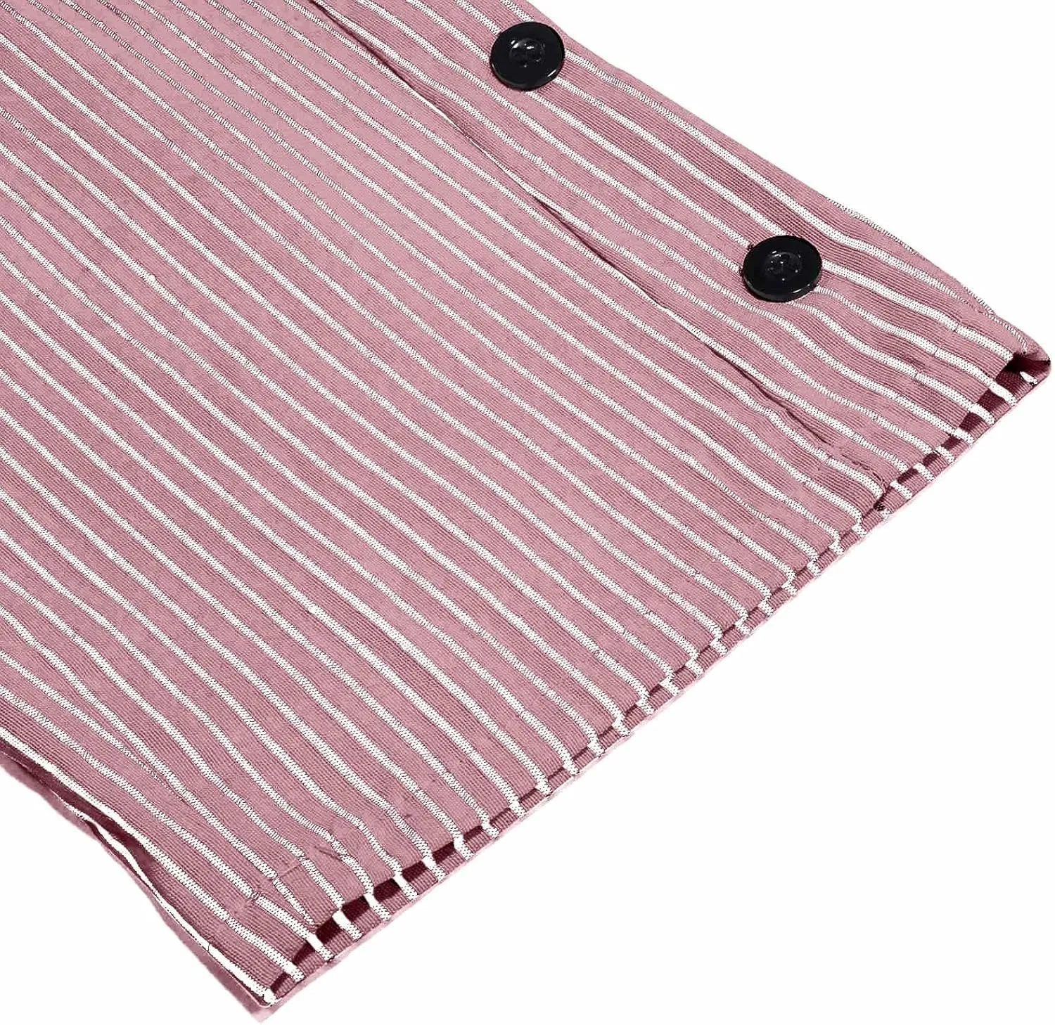 Striped Linen Pants Women 2025 Summer Casual Elastic Waist Pants Wide Leg Drawstring Trousers with Pockets