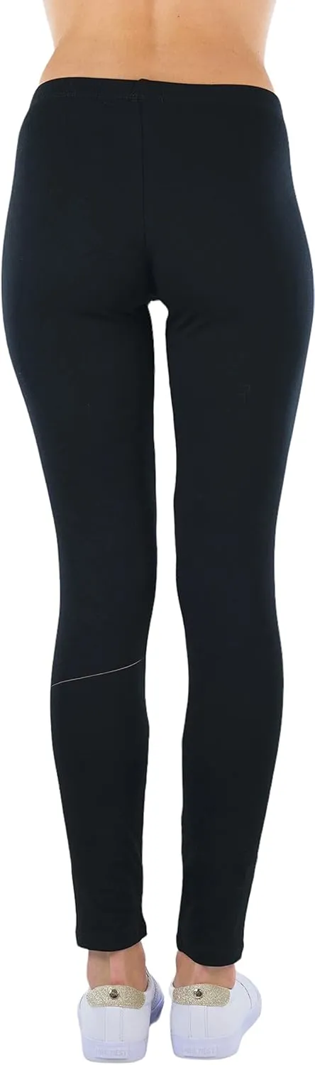 ToBeInStyle Women's Skinny Fit Cotton Full Length Leggings Tights - Regular and Plus Sizes