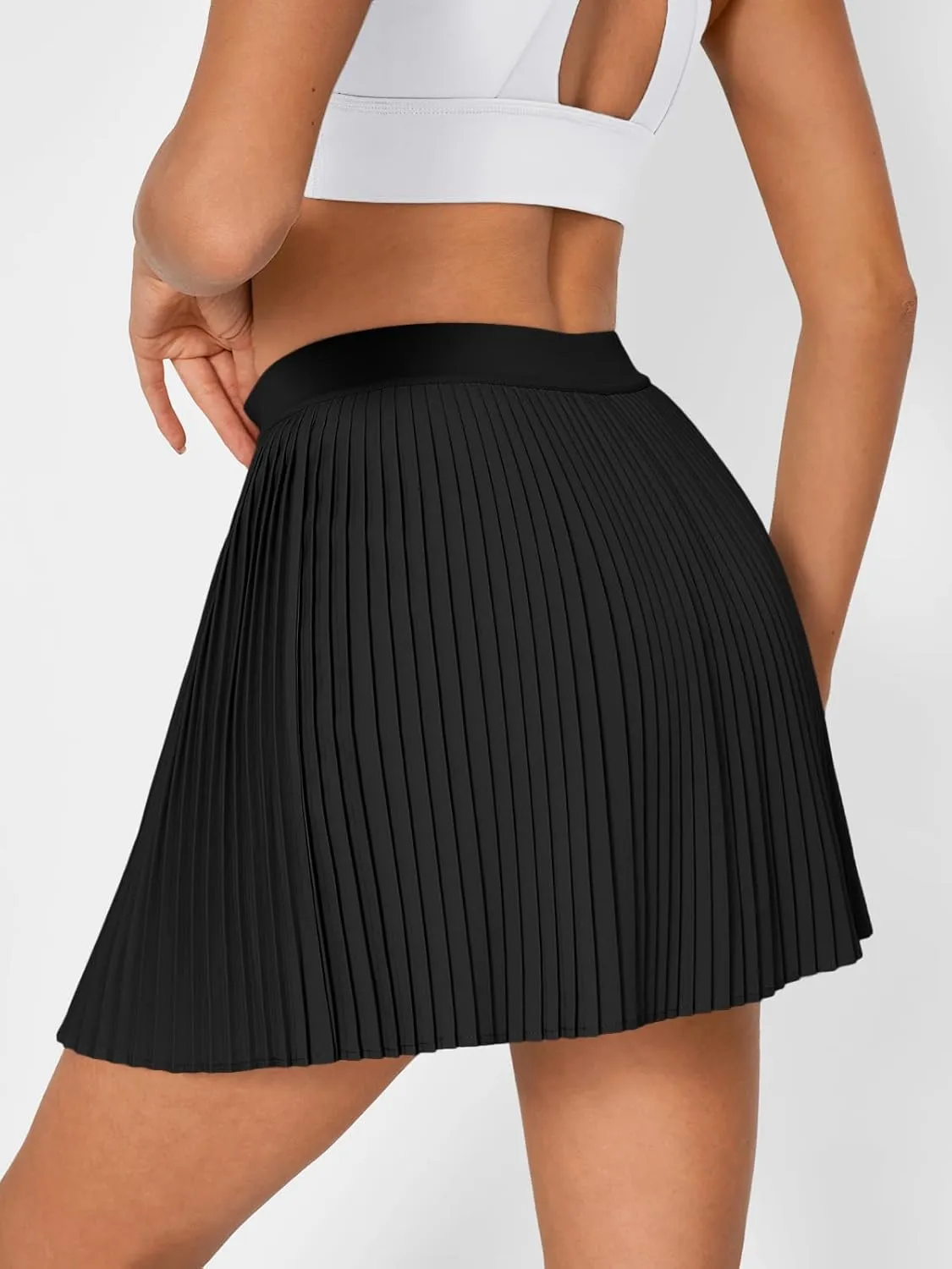 Trendy Queen Women's Pleated Tennis Skirt with Shorts Underneath High Waisted Athletic Skorts with Pockets 2025 Golf Outfits