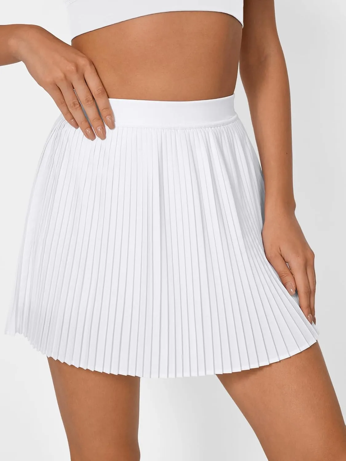 Trendy Queen Women's Pleated Tennis Skirt with Shorts Underneath High Waisted Athletic Skorts with Pockets 2025 Golf Outfits