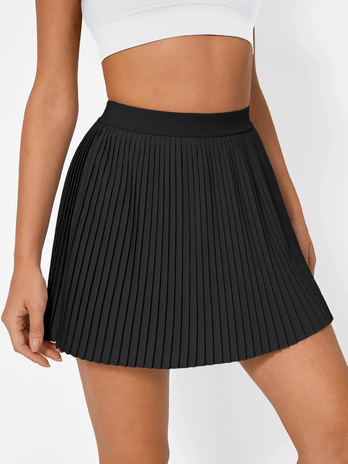 Trendy Queen Women's Pleated Tennis Skirt with Shorts Underneath High Waisted Athletic Skorts with Pockets 2025 Golf Outfits