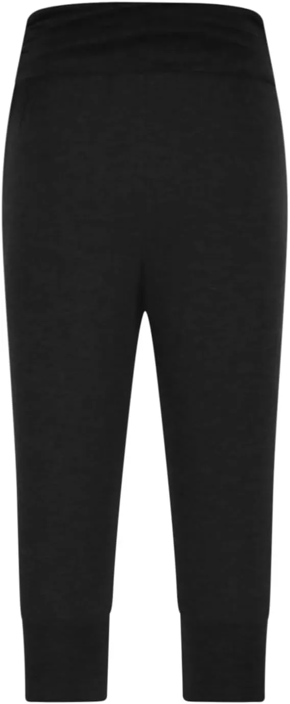 TUNUSKAT Capri Pants for Women Casual Ruched High Waist Cropped Trousers Stretchy Loose Joggers Pants Soft Lounge Sweatpants
